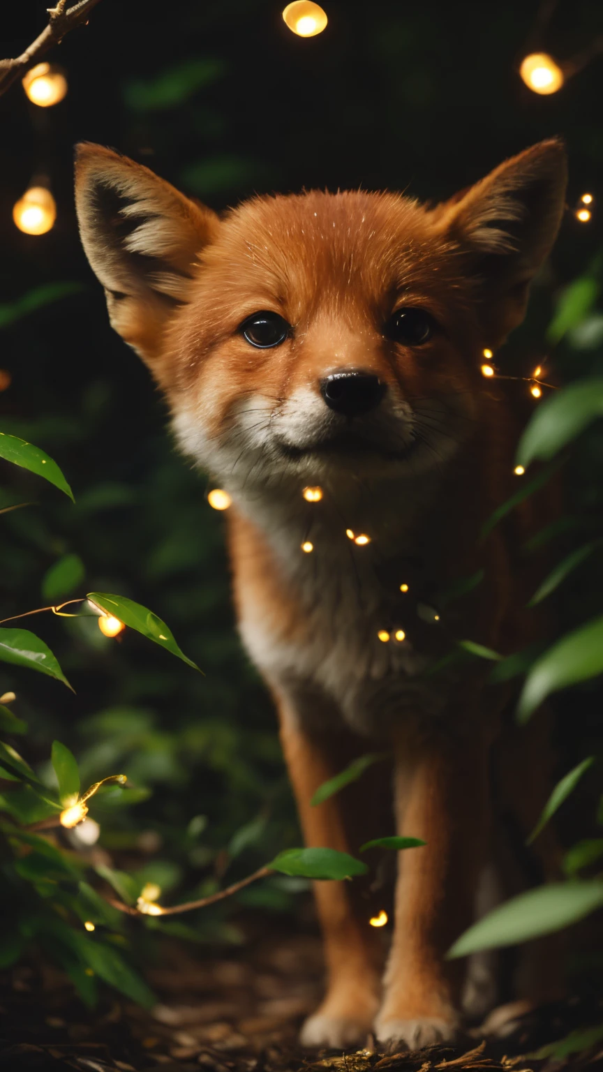 真实感, Realism,Fox, tmasterpiece, Brad Jongsan walks in the jungle (Night of the Fireflies), (higly detailed: 1 1), rough face, natural skin, hiquality, NSFW, pretty eyes, (Detailed face and eyes), (s face: 1 2), tumult, Complementary, real-photo, ..PSD, Lightweight Film Photography, sharp-focus, contrast lighting, Detail Skin, high resolution 8k, Crazy detailing, Realistic, professional photo of a, 8K UHD, dslr, soft light,  hiquality, film grains, Fujifilm XT3