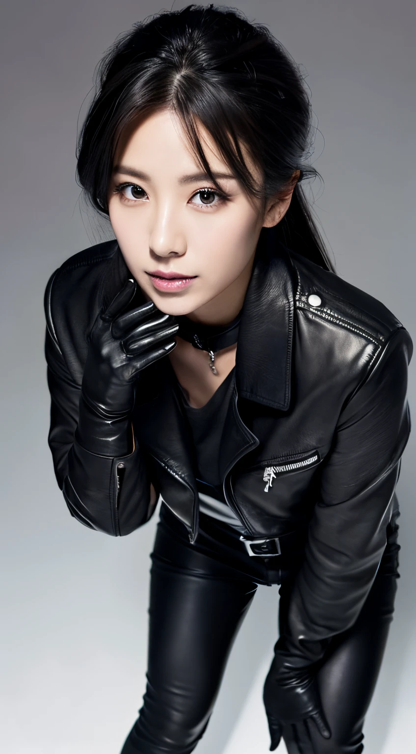 Black leather riders jacket, Office in the Dark, Black leather glove fingertips on both hands,Wearing black leather gloves,Sitting in a black leather chair、 Japan Female New Employees (Black leather gloves cover both hands) (The angle is sideways)、Black Leather Leather Pants,Black Leather Black Leather Pants,Black Leather Skinny Pants、Long black leather boots on both feet、Black Hair Ponytail ((She wears black leather gloves on her hands))Full body photo,Full Body Shot Full Body Full Body Leather Suit,☺If you turn in this direction。Wearing black leather gloves,Wearing black leather gloves,Wearing black leather gloves,Wearing black leather gloves,Wearing black leather gloves,Wearing black leather gloves,黒のレザーパンツが美しい😍黒のレザーパンツが美しい😍黒のレザーパンツが美しい😍全身ショット,Full body photo Black leather rider jacket