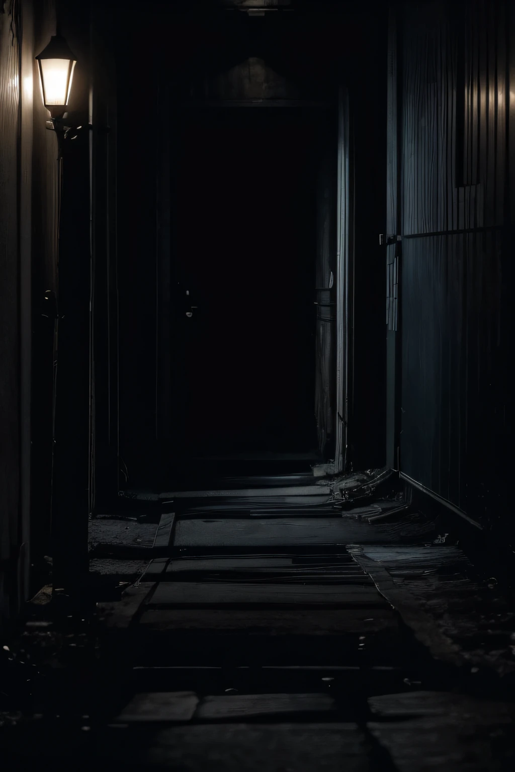 old phone、
eerie atmosphere、