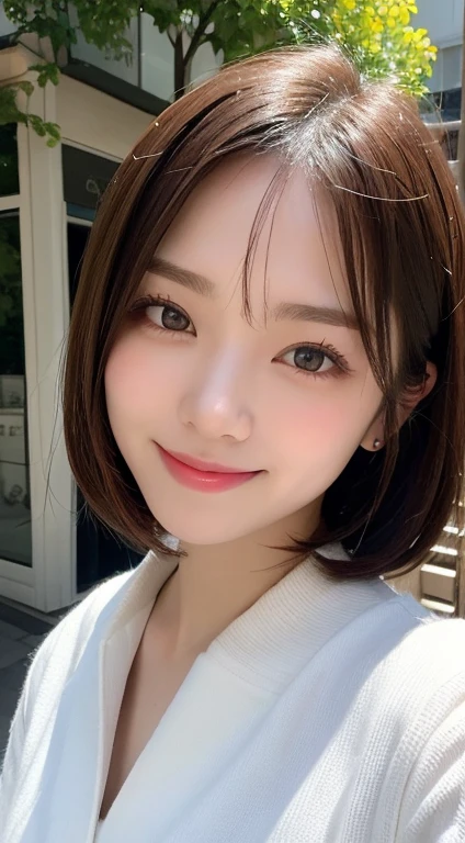 Incomparable masterpiece, perfect artwork, ((perfect female figure)), short hair, blonde, skinny, realistic, solo, (realism: 1.4), best quality, super high resolution, 1girl, porcelain, kpop ido, (extra large breasts), full body, beautiful, masterpiece, best quality, very detailed face, perfect lighting, solo, plain makeup, tights, best quality, super high resolution, (realistic:1.4), super detailed, masterpiece, best quality, ulzzang - 6500-v1.1, (realistic, photorealistic: 1.37), extreme light and shadow, disheveled hair, master work, rich details, (fine facial features), (highest quality photo), (masterpiece), (detailed eyes), look in front of you eyes, incredibly cute under eye moles, necklace, moles under lef5 eyes, earring best quality, Japanese woman, large breasts, very short bob hair,upper body, A beautiful woman with perfect body:1.4, Slim abdomen:1.2, (full body:1.6), ultra-detailed face, delicate eyes, double eyelids, soft breasts, charming expression, blonde hair, in high school, japanese high-school uniform, stand, motorcycle show event,