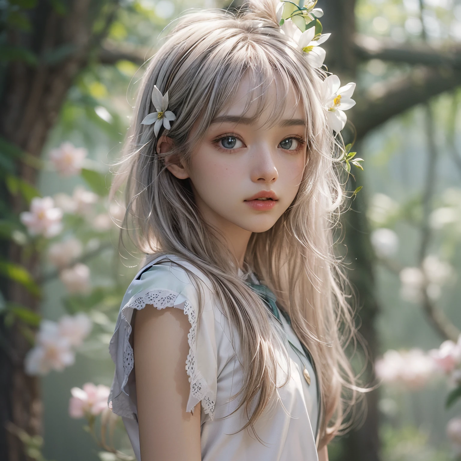 ((SFW、David Hamilton:1.37, White and vivid colors))、(Tiny Oppai-Loli Twins:1.37)、{(Dynamic-angle)|(from side)|(from back)|(from below:1.2)}、{(((Kissing face to face)))|(Standing Full Body:1.2)|Wide Shot}、{(Floating hair:1.2)|(Strong wind)|(Ass focus)}、zydG、8K best quality、((Masterpiece:1.2、Photo-realistic:1.47)), ( kodachrome | realistic | photorealistic | RAW )、((Detailed KAWAII Face、Detailed Oily Porcelain skin textures、Extremely Detailed))、(brilliant Shining Perfect eyes)、Smooth shading、{Zoom Layer|clear focused}、Soft Lighting with many Follow lights、{Childish|Gigantic Cleavage:1.37}、((school uniform with white tiny panties:1.37))、{Flowers|Flower wreath|ssmile|perplexed|seductiv|Different types of hair colors}、{(Light Particles:1.2)|(Lens Flare)|(Luminescent Particles:0.6)}、{Forest Lakeside|Lakeside Cottage|Before dawn|magic hour|morning glow|foggy}、((Whole Body proportions and all limbs are anatomically accurate, no extra limbs)) .