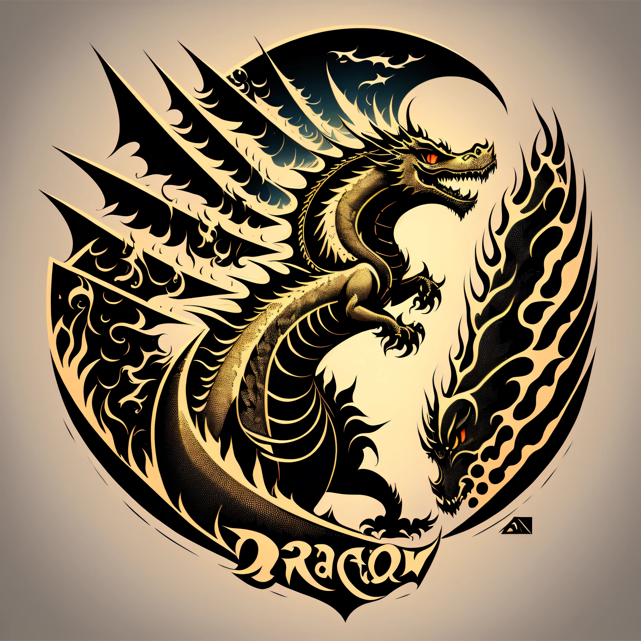 t-shirt art, Dragon graffiti art, vector, 2d illustration, label, , dark background, Centered, --v 5.1 --ar 3:4 --no t-shirt, mockup