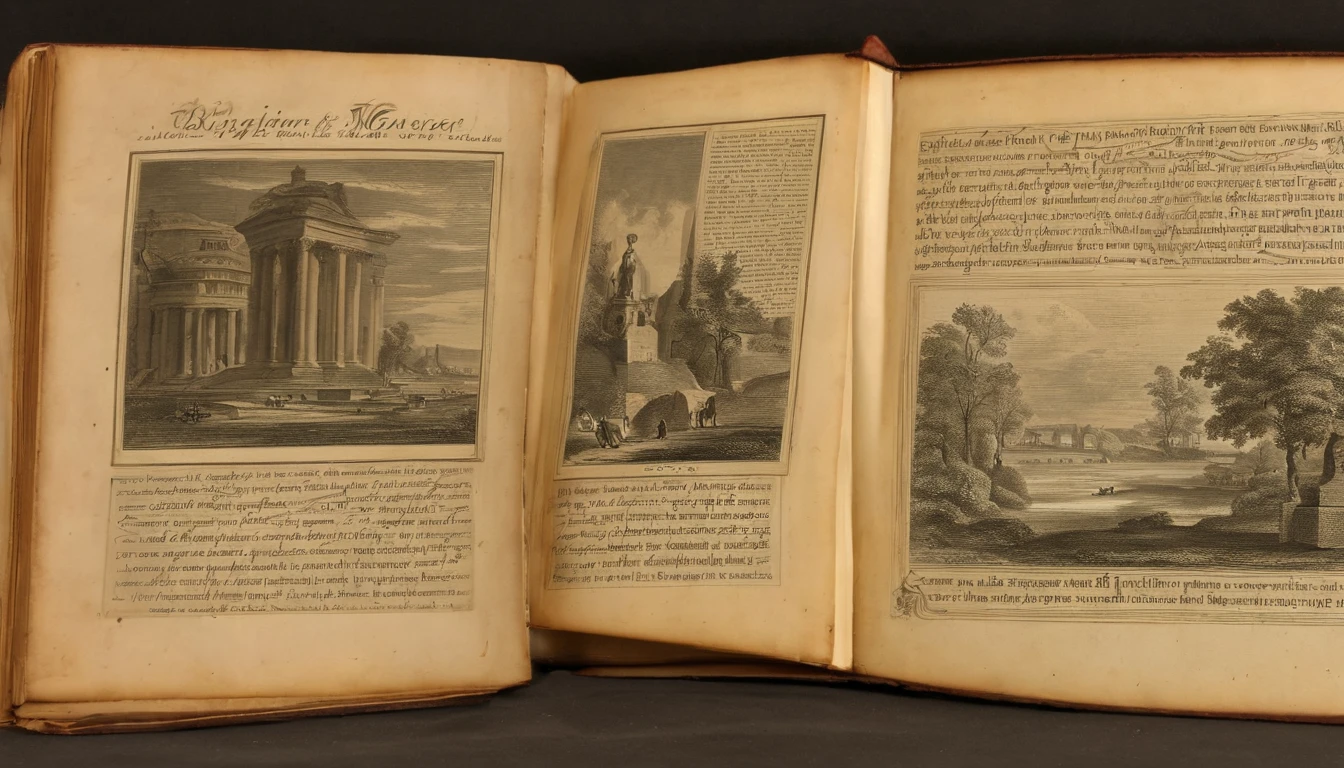 un livre,reliure en cuir,vieilles pages poussiéreuses,bords dorés,illustrations anciennes,marque-page fragile,odeur de moisi,étagères de bibliothèque vintage,crépitement en feuilletant les pages,histoire captivante,parchemin vieilli,plume et encre,Secrets cachés,couverture bien usée,Le paradis des rats de bibliothèque,écrit par un maître des mots,monde enchanté entre les pages,détails complexes dans les illustrations,murmurée la sagesse des âges,Évasion tranquille,des connaissances précieuses à portée de main,refuge des amateurs de livres,des heures d'expérience de lecture captivante,des mots qui vous transportent dans un autre temps et dans un autre lieu,voyage littéraire magique,dévoiler des mystères à chaque page qui se tourne,imaginations illimitées à l'encre et au papier,un trésor de pensées et d'idées,des récits qui font réfléchir,sensation incontestable,rassembler des contes et des aventures en un seul volume,Doigts tachés d'encre et pages écornées,errant dans le labyrinthe des histoires,signets comme signets,déployer le pouvoir des mots,découvrir les profondeurs des personnages,des étagères infinies de trésors littéraires,ouvrir la porte de la connaissance,savourant le parfum de l'imagination.