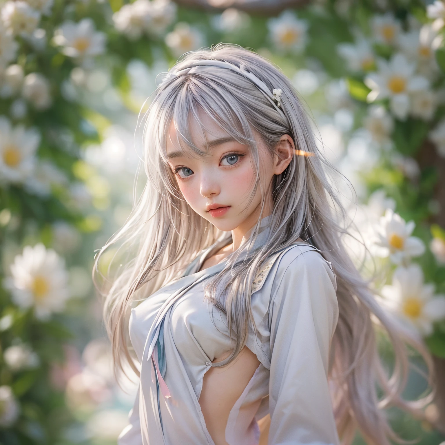 ((SFW、David Hamilton:1.37, White and vivid colors))、(Tiny Oppai-Loli Twins:1.37)、{(Dynamic-angle)|(from side)|(from back)|(from below:1.2)}、{(((Kissing face to face)))|(Standing Full Body:1.2)|Wide Shot}、{(Floating hair:1.2)|(Strong wind)|(Ass focus)}、zydG、8K best quality、((Masterpiece:1.2、Photo-realistic:1.47)), ( kodachrome | realistic | photorealistic | RAW )、((Detailed KAWAII Face、Detailed Oily Porcelain skin textures、Extremely Detailed))、(brilliant Shining Perfect eyes)、Smooth shading、{Zoom Layer|clear focused}、Soft Lighting with many Follow lights、{Childish|Gigantic Cleavage:1.37}、((school uniform with white tiny panties:1.37))、{Flowers|Flower wreath|ssmile|perplexed|seductiv|Different types of hair colors}、{(Light Particles:1.2)|(Lens Flare)|(Luminescent Particles:0.6)}、{Forest Lakeside|Lakeside Cottage|Before dawn|magic hour|morning glow|foggy}、((Whole Body proportions and all limbs are anatomically accurate, no extra limbs)) .
