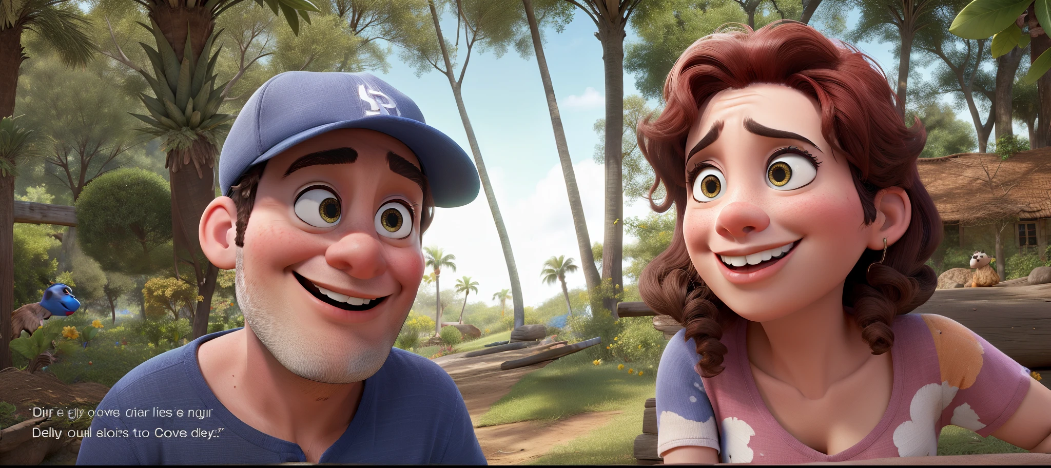 Casal realista pixar