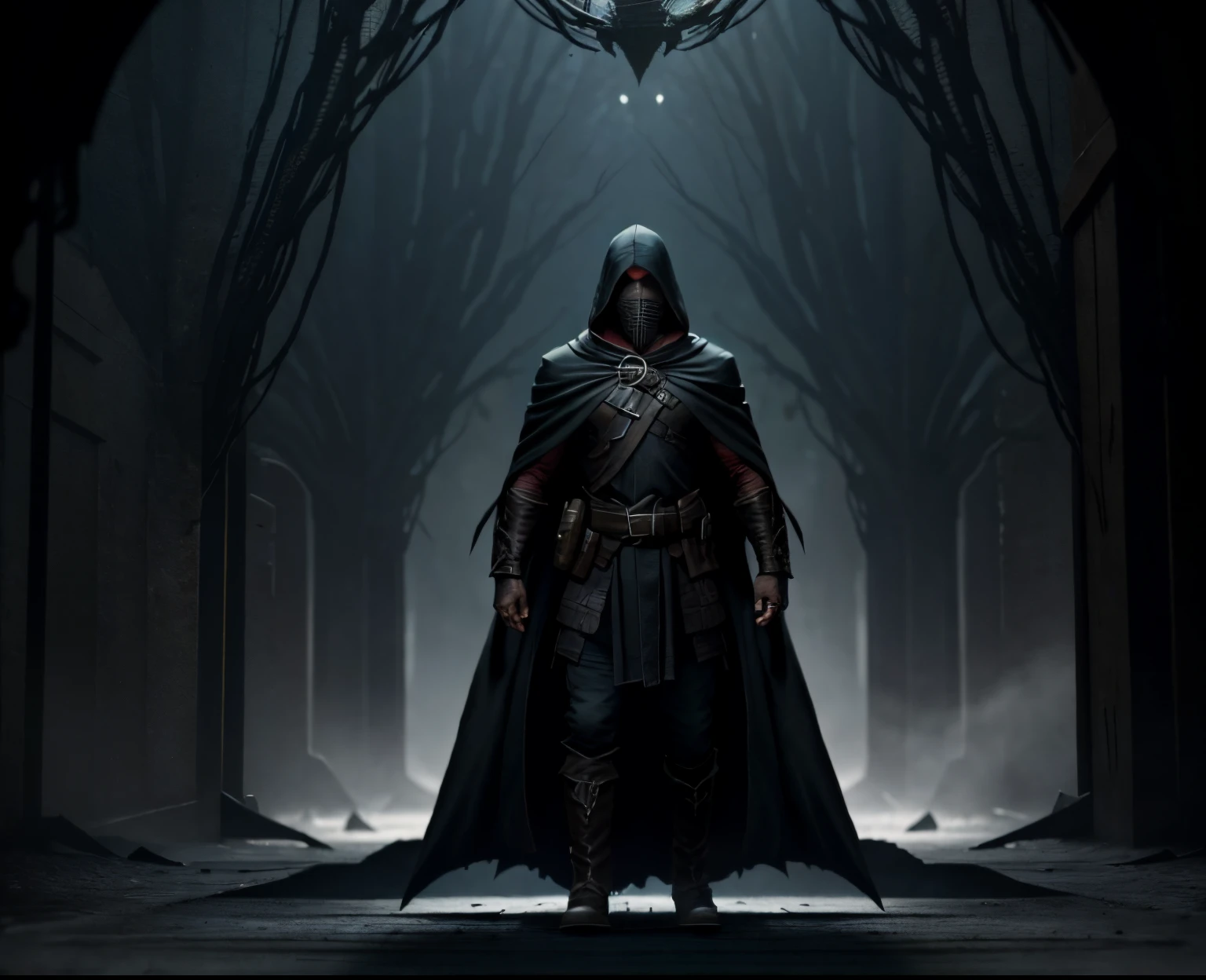 1male, reference sheet, Suitable equipment, (Fantasy Character Sheet, front, backboob, Left, Right) leader of the Shadow Weavers, Shrouded in mystery. Dark cloak and mask, hides his true identity. eyes, burning with anger and determination, reflecting a deep obsession with power and forbidden knowledge. exuding an aura of dark magic, A hint of sinister forces, which they delved into. (Masterpiece:1.2), (Best Quality:1.3).