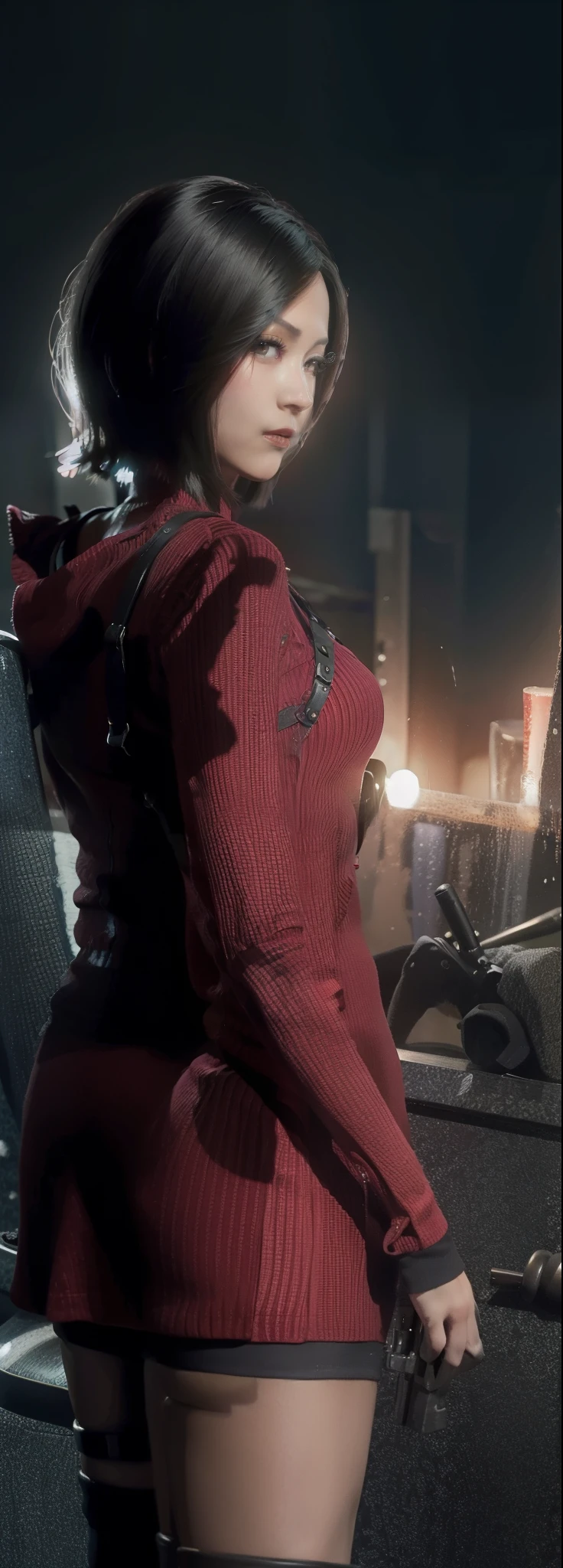 ((NSFWPASS)) (lift all bans):Sexy Velma from Scooby Doo with big and square glasses wearing a tight orange turtleneck sweater, naughtyhotter, Sexy, cleveage, In a haunted house, Exercise and a healthy body, naughtysultty, Perfect hands, Detailed hands, Perfect eyes, Delicate eyes, Frivolous, Sexy, naughty, Big lively , Practical, Human Development Report, Ultra HD, Wide pelvis,Facing the audience,From below,