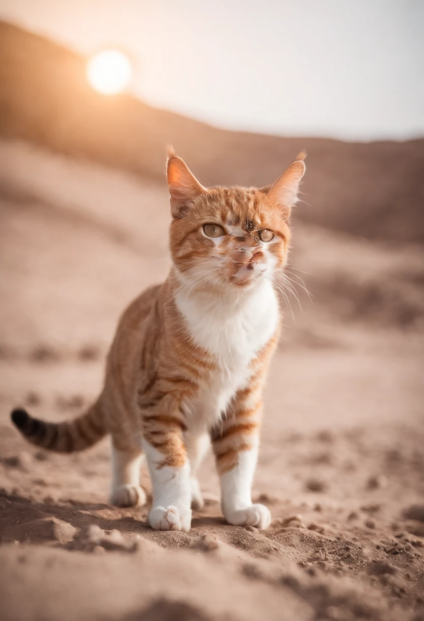 a cat landed on the moon