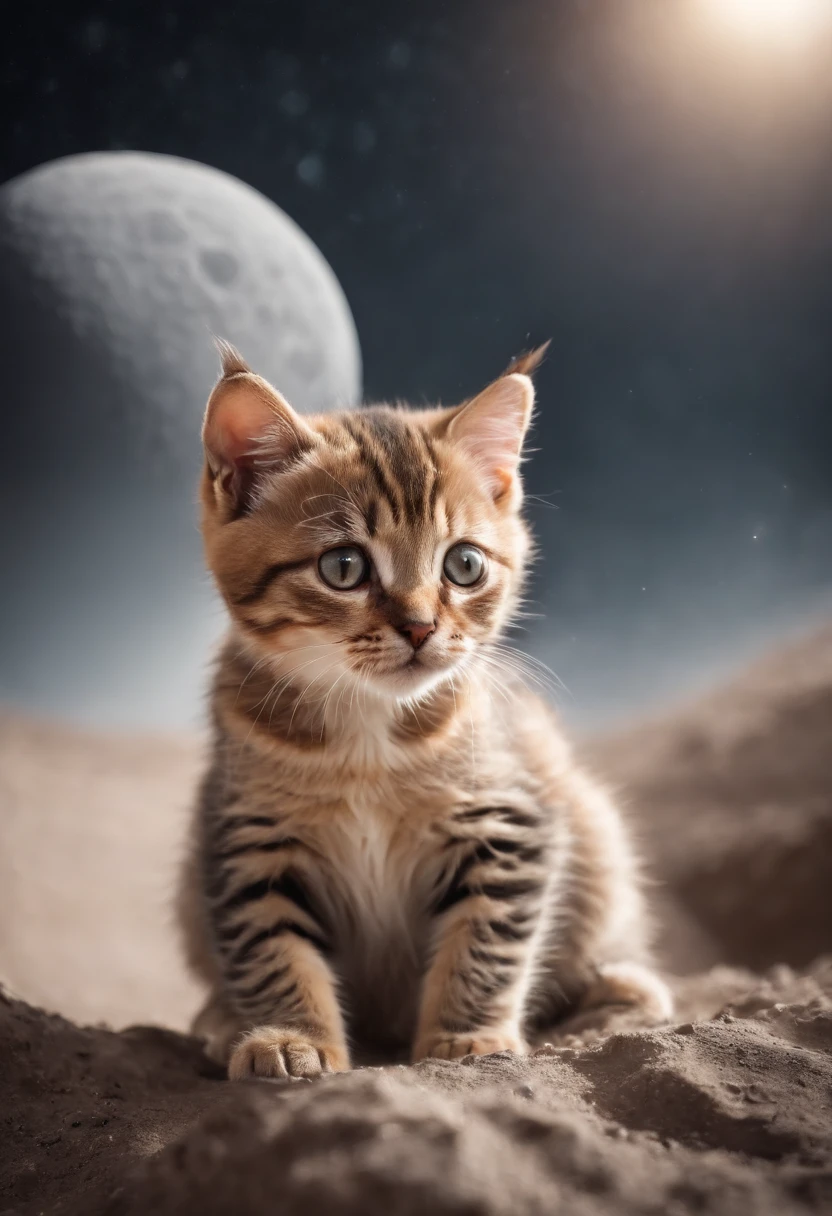 a cat landed on the moon