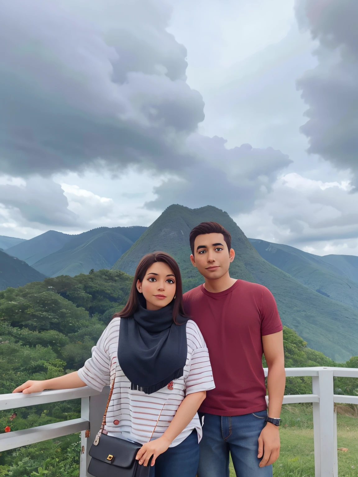 standing husband and wife