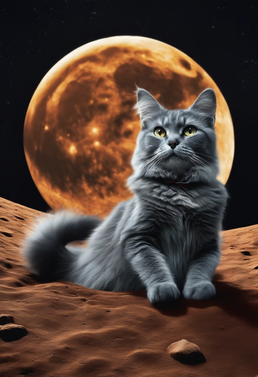 a cat landed on the moon