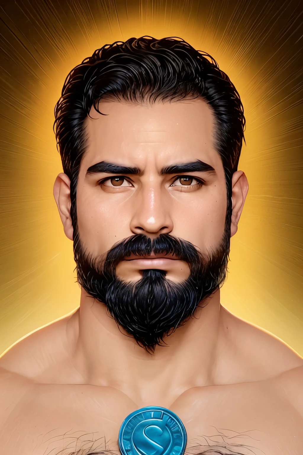 (Dios griego,masculinidad,hombre fuerte,Humano,atletic,hombre fuerte,barbado:1.1,confiado:1.1),golden ratio,Pose heroica,Aura divina,Crisp Details,Retratos,colores vibrantes,Luz dorada