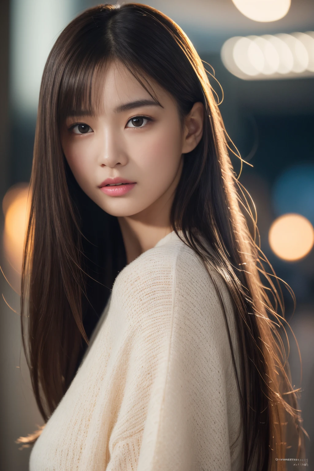 (((masterpiece))), top-quality, winning artwork, ultra-detailliert, Extremely detailed, Detailed background, (A very beautiful woman standing on the corner of the city at night), japanes, 20yr old, 乃木坂アイドル, Photo collection of transcendent beautiful girls, poems, Detailed face, Solo, (Full body:1.3), break
longhair, Bangs, (Young Face), tall, (Perfect body:1.1), beautiful and long legs, Open plateau, Fantastic illumination glow, Suitable for winter,
in 8K, Wallpaper, amazing, finely detail, Highly detailed ticker Unity 8k wallpaper, Ultra-detailed, 超A high resolution, Extremely detailed, pureerosface_v1, extremely detailed eye and face, Beautiful detailed eyes, highlydetailed skin, No makeup, (Natural Skin),