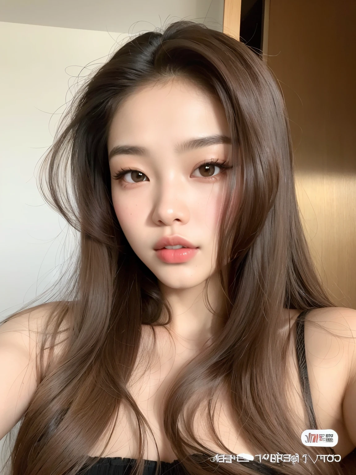 （（nighttime scene，逼真光线，best qualtiy，8K，tmasterpiece：1.3）），2girll，Beautiful woman with plump body：1.4，（brown  hair，mediuml breasts big：7.9），Off-the-shoulder cut top：5.8，sofe，Super detailed face，Detailed eyes，double eyelid sexy girl, hot, Huge breasts, kiss breasts, sex,