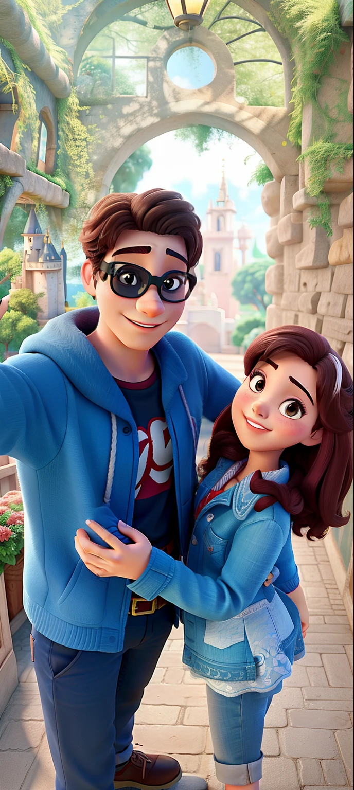 Casal feliz igual filme da Disney amor