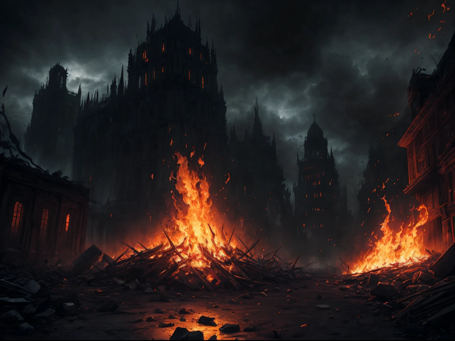 demonio rojo maldito rompiendo los 7 sellos,detailed demonic characteristics,ominous atmosphere,Sombras oscuras y reflejos,[siniestro],Fondo infernal,[apocalyptic],ojos llameantes y aliento de fuego,garras y colmillos manchados de sangre,[intenso],fuego del infierno y azufre,[Poder destructivo],Epic battle scene,High resolution artwork with extremely detailed description.,una pesadilla hecha realidad,Presencia poderosa e imponente,chaos and destruction unleashed,illuminated only by flickering flames,Paisaje devastado,macabro y aterrador,with a touch of gothic art,colores vibrantes con un oscuro, trasfondo siniestro[Arte conceptual de obra maestra],inquietante e inquietante,Ominous lighting and shadows