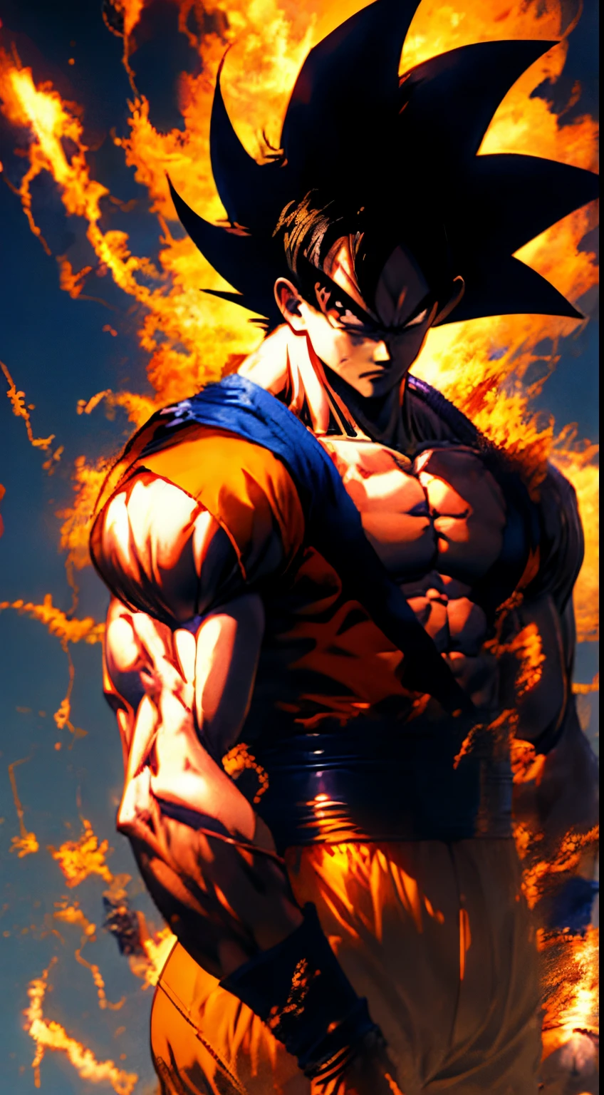 anime, Goku, hands folded over chest, super moderation, super moderation, super moderation, super moderation, super moderation, super moderation, bandido anime 8k, 4K manga wallpaper, Anime Art Wallpaper 4K, Anime Art Wallpaper 4K, Anime Art Wallpaper 4K, Anime Art Wallpaper 4K, 4k anime wallpapers