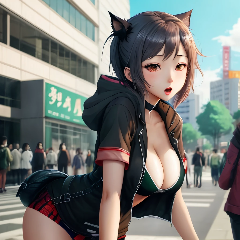 Public hentai anime