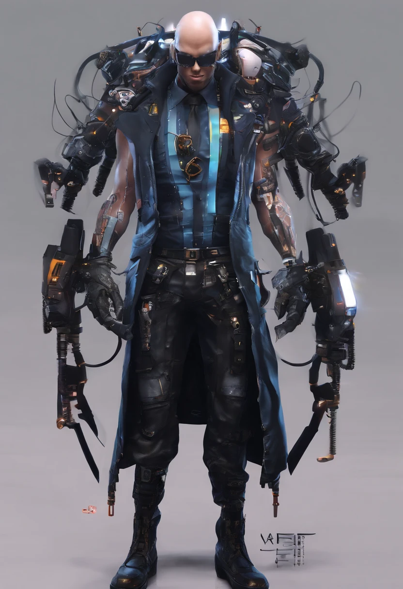 personaje masculino de un juego, in the style of detailed fantasy art, negro oscuro y bronce, luces contrastantes y oscuridad, surrealismo, dark white and indigo, Realismo misterioso, La mejor calidad, dynamic pose, Detalles extremos, volumetric lights, Delicious metallic textures, muscular, Usar un suspensorio, cara hermosa, Casco Steampunk, Ropa Steampunk, ..3D, dibujos animados, ..3Dmm
