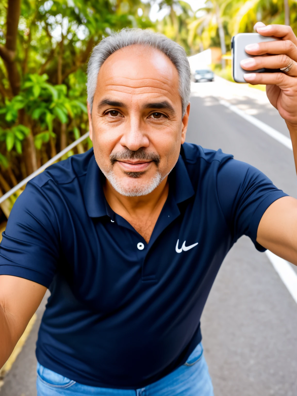 there is a man taking a selfie with his cell phone, Homem de 5 0 anos, Fotografia selfie 8k, selfie de um homem, ele tem cerca de 6 0 anos de idade, ele tem cerca de 60 anos, Homens de 45 anos, ele tem cerca de 5 0 anos de idade, ele tem cerca de 50 anos, david rios ferreira