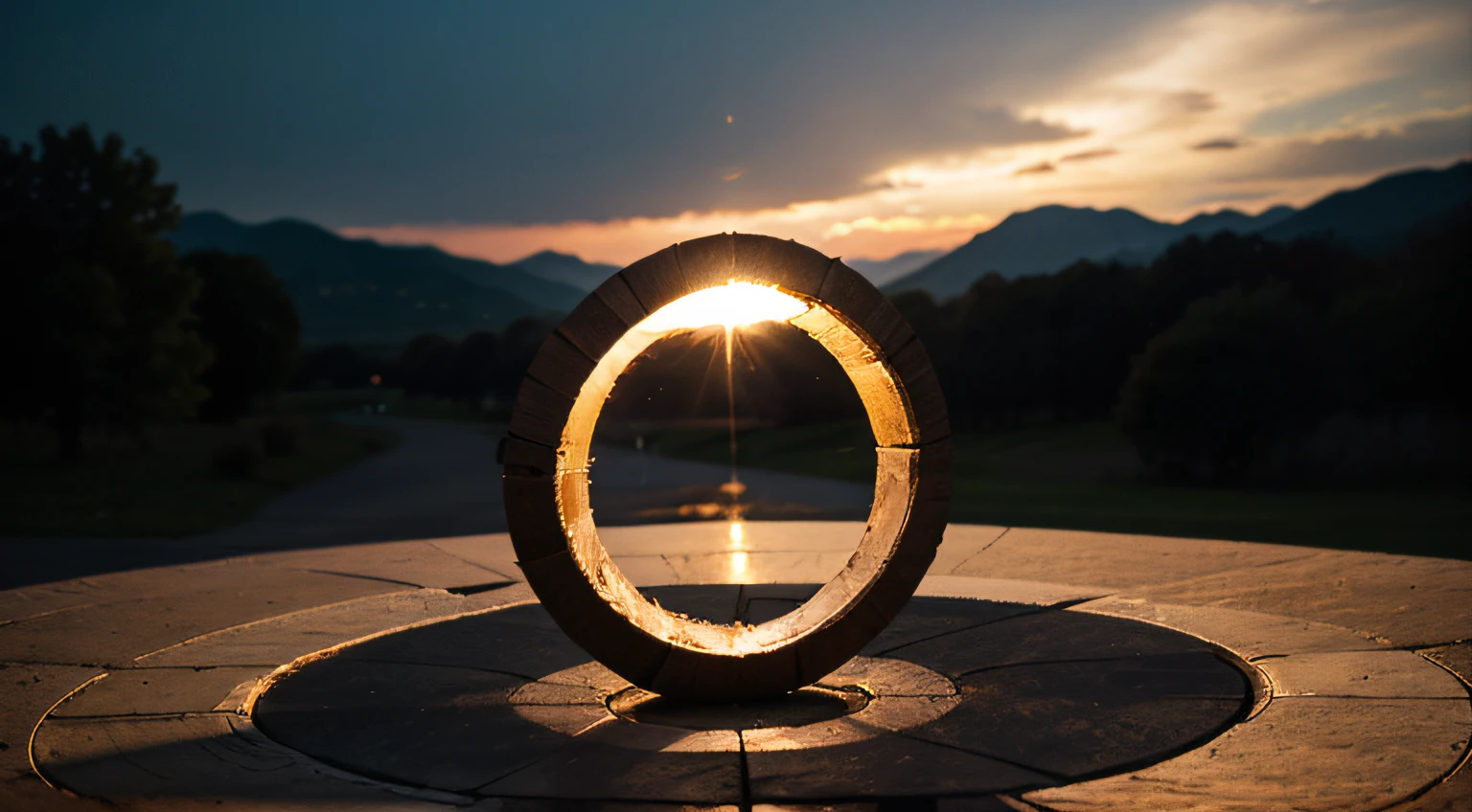 Elements of nature with a circle shape. The center of the circle must be inside.