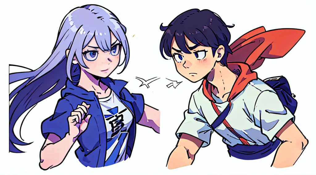 Desenhei uma personagem otaku ,drawing version