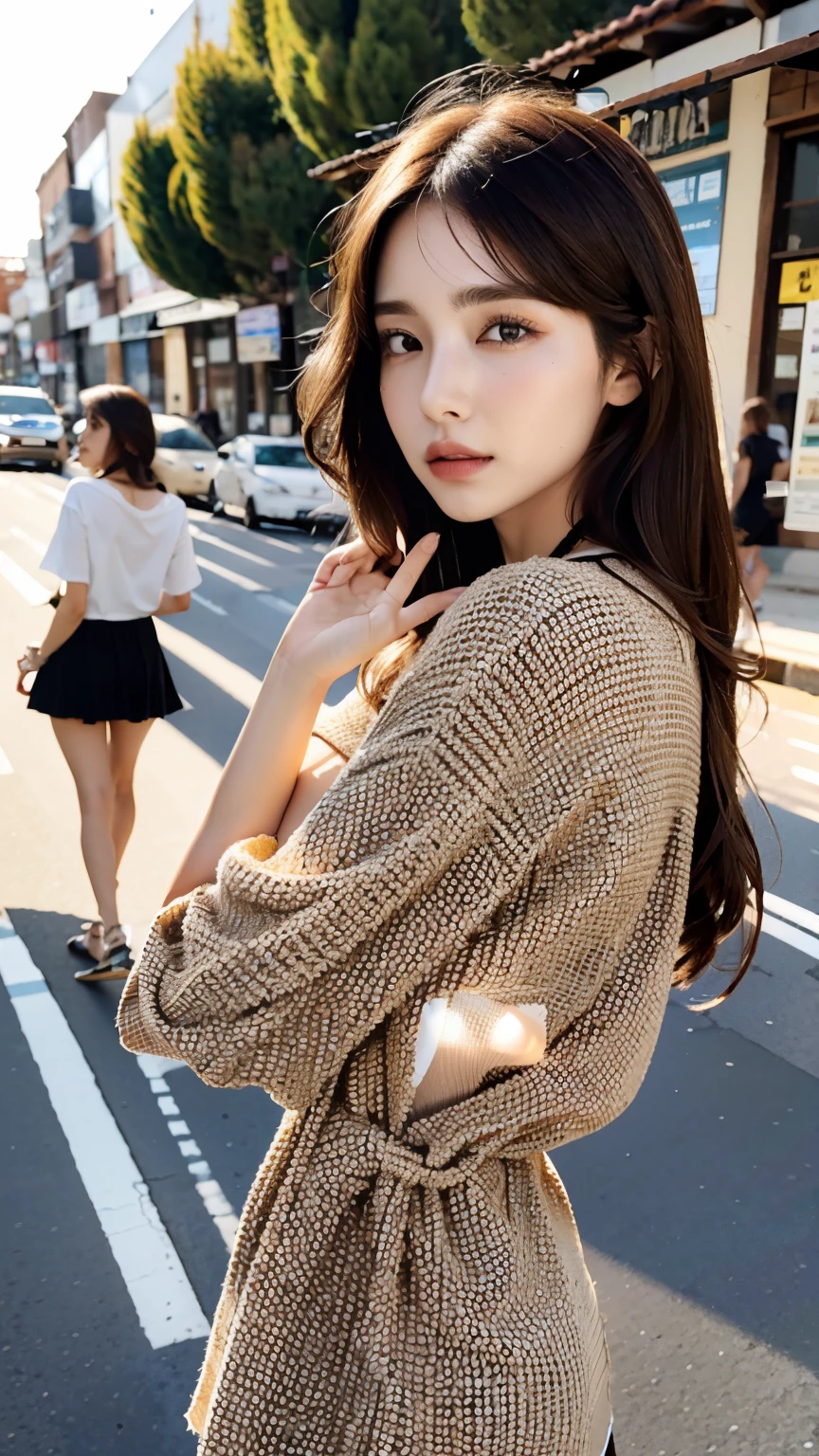 Caucasian、female、Brown Hair、Big Ass