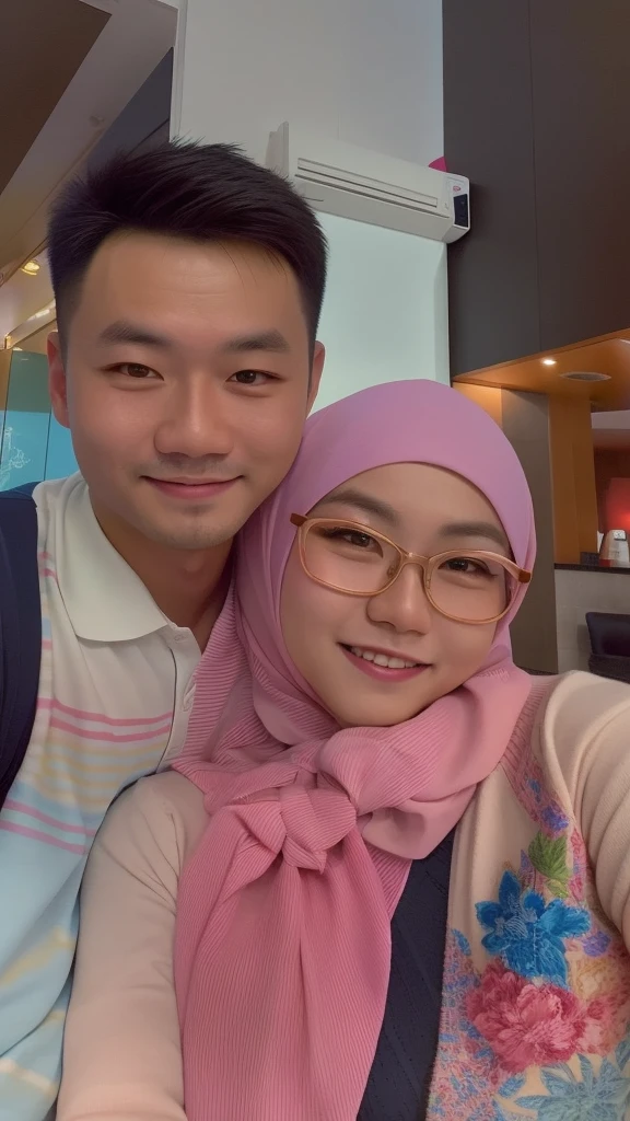 there is a man and woman that are posing for a picture, lovely couple, facebook post, malaysian, happy couple, couple, instagram story, 8k selfie photograph, profile picture, in love selfie, instagram post, profile image, profile pic, shot on nikon z9, couple portrait, vacation photo, taken with sony alpha 9, portrait of two people