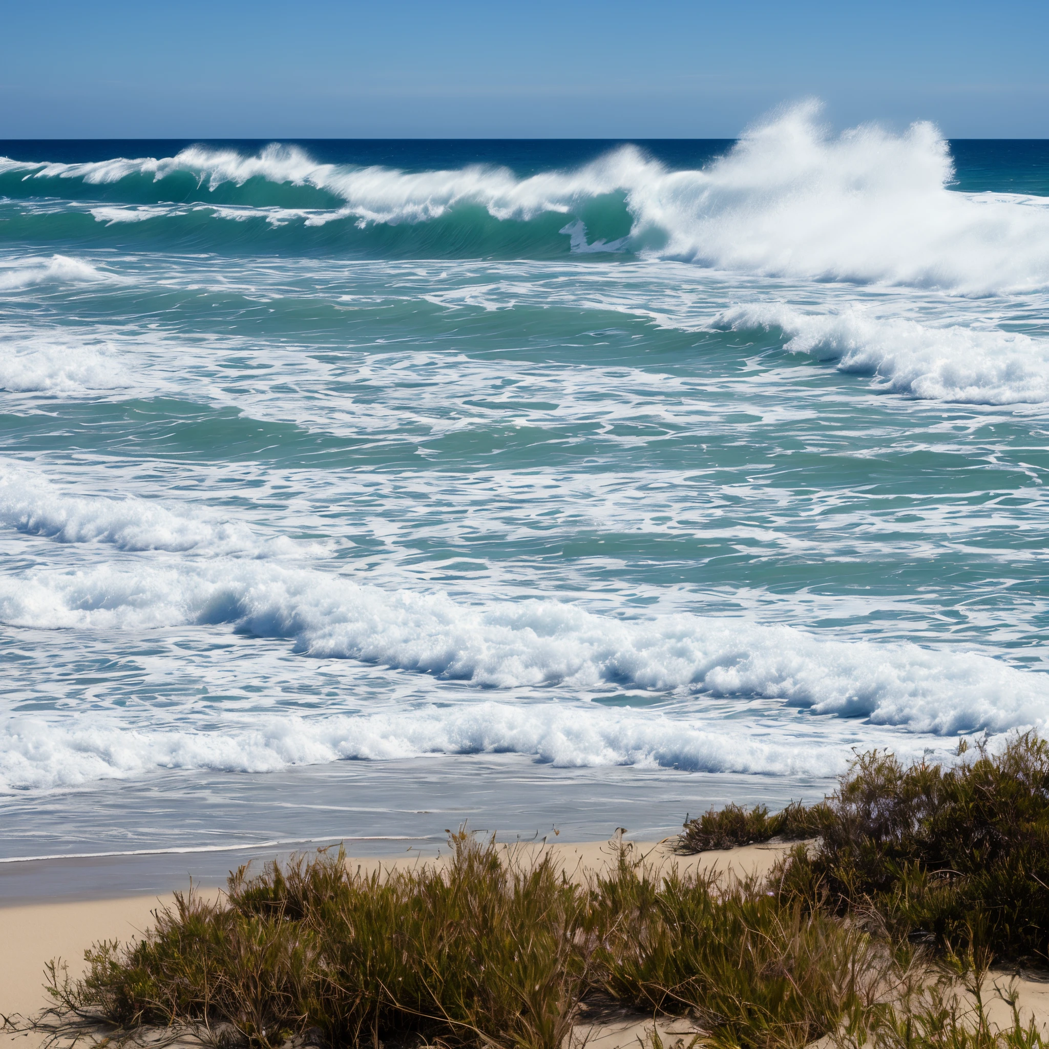 The beach was too beautiful - such whiteness can only be seen on postcards and, Oddly enough,, in the middle of New Mexico. Fine and sparkling, Like sugar, A ten-foot pristine strip of gypsum sand separated the palm thickets from the bay.. Transparent, like the lens of a mountain eagle, the water gently caressed towards the shore, and only in the distance the breakers foamed near the reef