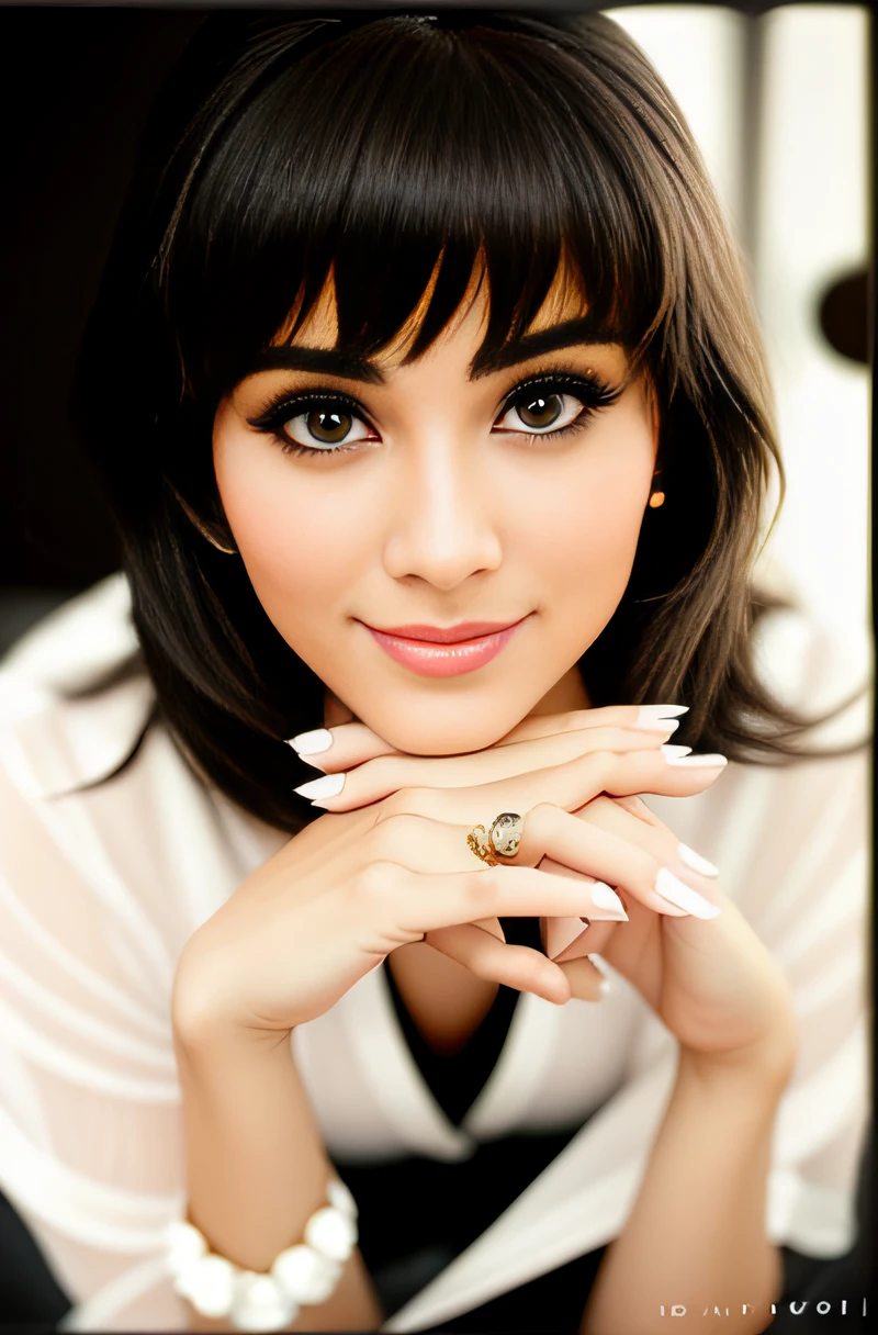 a close up of a woman in a black blouse and white scarp posing for a picture, beautiful look, actress, pretty face!!, seductive pose, desi, cute woman, candid photograph, breathtaking look, navel, cheeks, beautiful model, beautiful woman, seductive smile, shot on canon camera, beautiful face!!!!, very seductive pose, beautiful, stunning woman,beautiful cute, posing, pretty, cute beautiful, (cinematic:1.3), intricate details, (ArtStation:1.2), moody, private study:1.3) POV, by lee Jeffrey, Nikon d850, film stock photograph ,4 Kodak portra 400 ,camera f1.6 lens ,hyper realistic ,lifelike texture, dramatic lighting , cinestill 800, realistic,candid picture,candid images, photography by Max Dauthendey