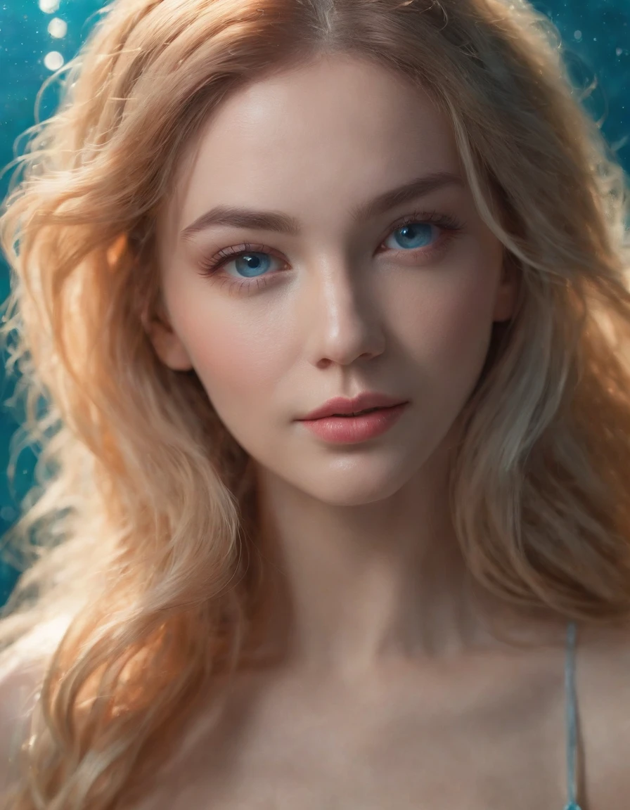 (straight half of the body: 1.4), RAW UHD portrait photo of a 24-year-old blonde (blue-eyed woman)  large breasts, most beautiful artwork photo in the world，(((Blond long hair))), ((Blue eyes)), Caucasians, looking like Liv Tyler ((long mermaid tail)), (((Detailed mermaid fins))), full body, topless, sport, Features: Soft and shiny, ((Epic mermaid fantasy long hair in dynamic pose, Full tail, Fantastic location, Majestic cluttered environment)), full body 8k unity render, action shot, skin pore, heavyshading, Detailed, Detailed face, (vibrant, photograph realistic, Realistic, Dramatic, Dark, Sharp focus, 8K), (fish scales:1.4), ((((Mermaid tail)))), (Intricate:1.4), decadent, (Highly detailed:1.4), Digital painting, rendering by octane, art stations, concept-art, smooth, Sharp focus, illustration, Art germ, (loish:0.23), (Global illumination, Studio light, volumetic light), Underwater, rays from the surface, Ocean, fantasy, mermaid, ((Sea backgroun:1.3)),CGSesociety,art stations, shoal of fish , disadvantages: 1.1), glossy eyes with high detail (looking at the camera), SLR lighting, SLR camera, ultra-quality, sharpness, depth of field, film grain (center), Fujifilm XT3, crystal clear, frame center, beautiful face, sharp focus, street lamp, neon lighting, bokeh (dimly lit), night, (night sky), detailed skin pores, oily skin, sunburn, complex eye details, full body, large breasts
INFO