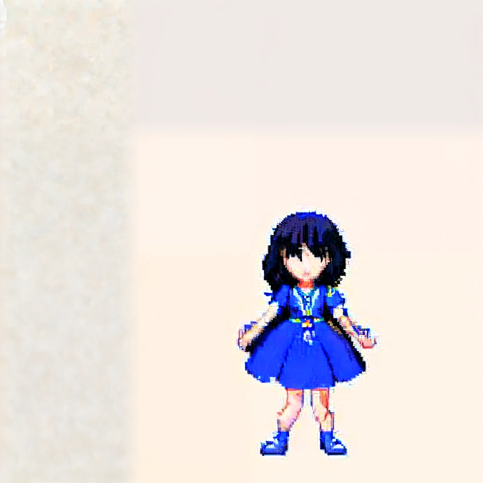 a woman in a blue jacket is standing with her hands up, (anime girl), “anime girl, cute anime girl, with index finger, anime girl with long hair, an anime girl, anime girl, young anime girl, pretty anime girl, profile of anime girl, beautiful anime girl, cute anime style, beautiful anime high school girl