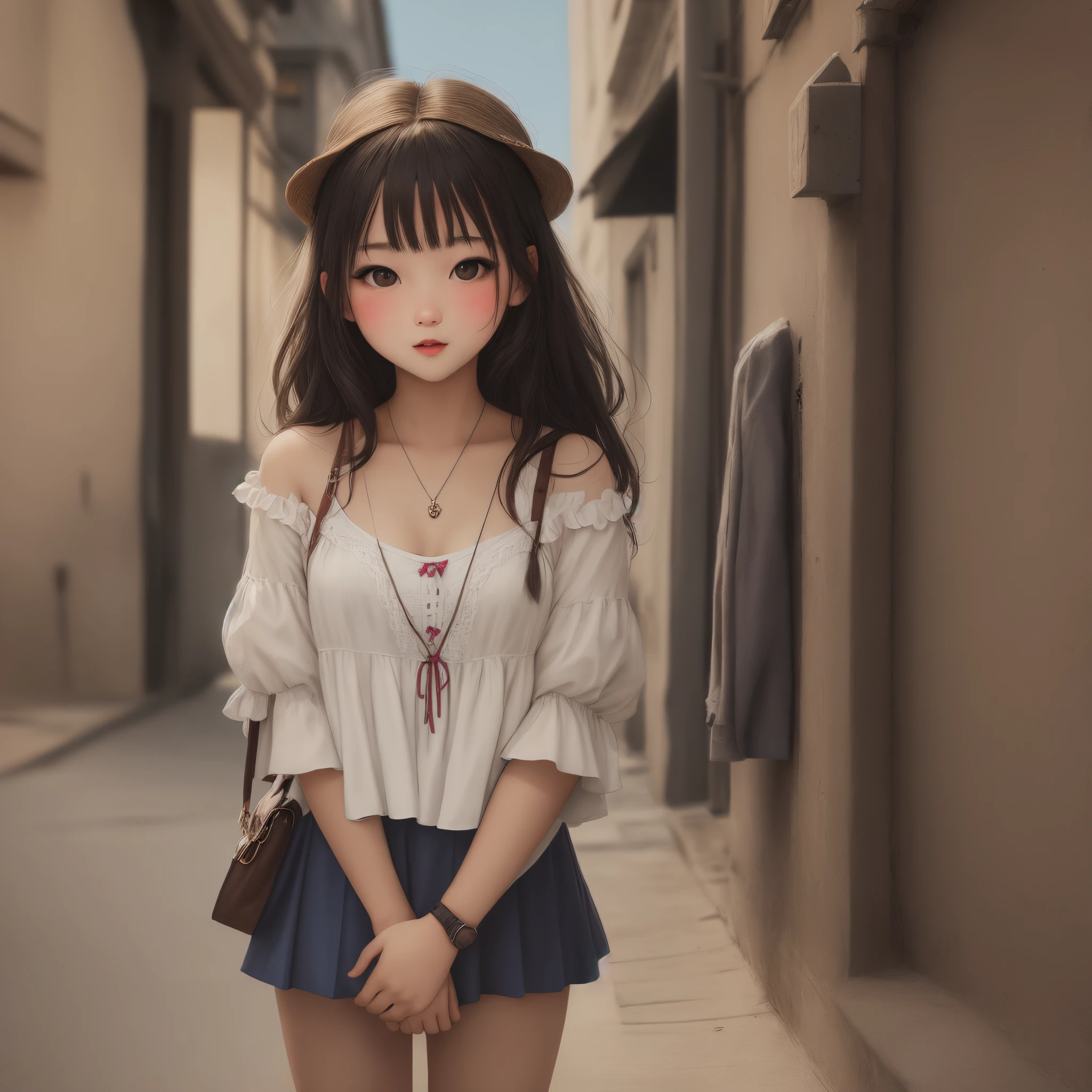 A cute girl