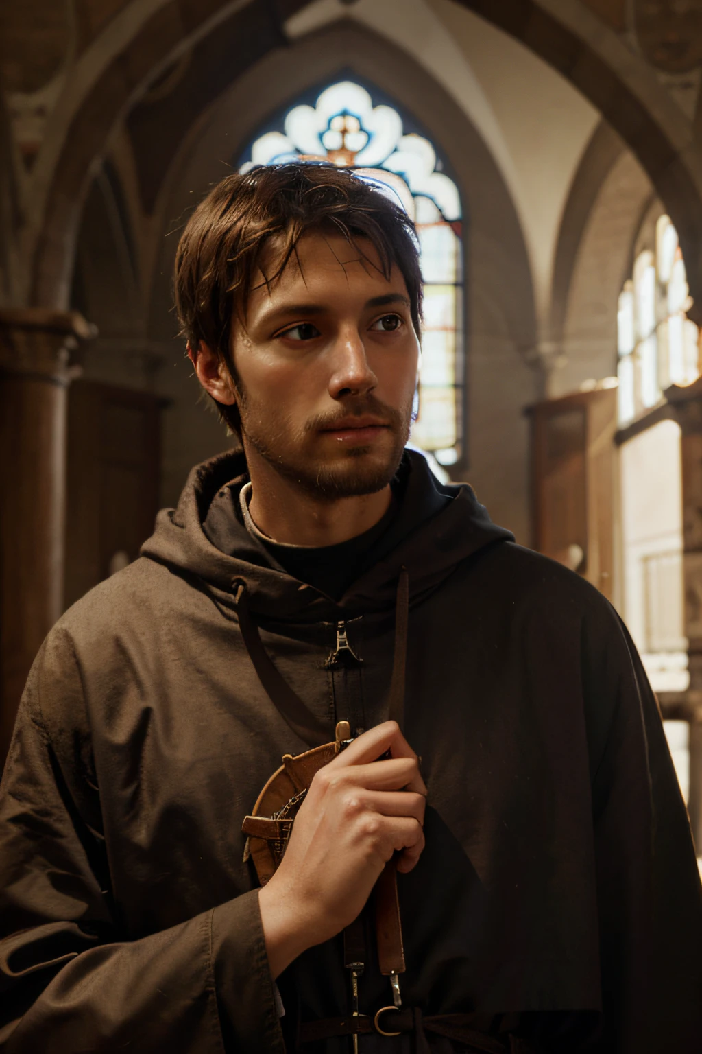 create a realistic image of St. Francis of Assisi