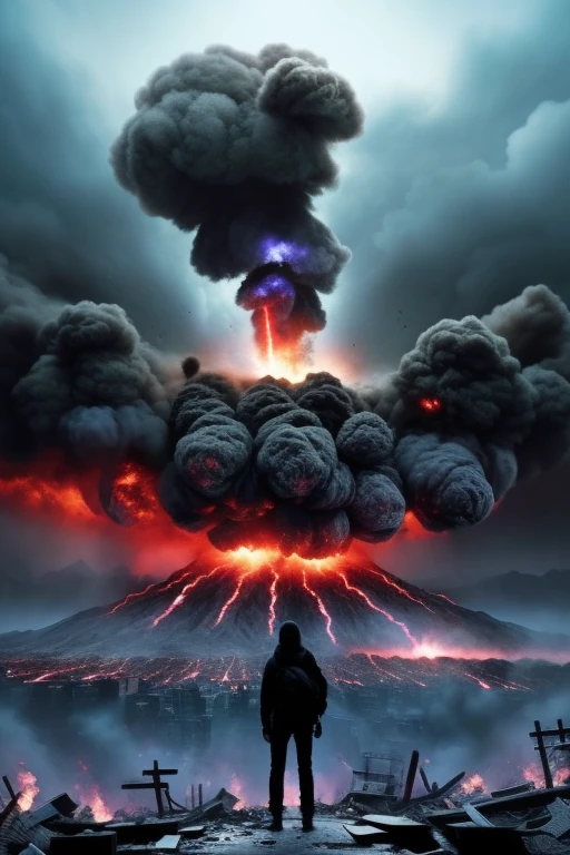 A perfect photo of the destruction of the world