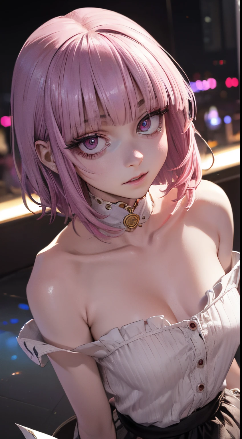 (Cinematic Digital Artwork: 1.3), High quality, masutepiece, of the highest quality, Super Detail, Illustration, [4K Digital Art]、 lndswgnr, (Sharp Focus: 1.5), (Moody lighting:1.2), depth of fields, Bokeh, 4K 、High resolution, ultra-detailliert, the Extremely Detailed CG Unity 8K Wallpapers, Realistic, Photorealsitic, Raw photo, beautifull detailed face, pale skin, realistic glistening skin, Detailed Cloth Texture, detailed hair texture, Perfect body, Beautiful face, acurate, Anatomically correct, Highly detailed face, Eye and skin texture, Natural neck length, (Beautiful eyes), (Beautiful hands), (Glossy skin:1.2), thin legs, Thin feet, Detailed people、A detailed face、细致背景、 


Dramatic makeup、makeup、Pinky Pink Lip Stick、eye make up、mascara、eye liner、eye shadow、Lilac contact lenses、Bewitching woman、Woman in a nightclub、In front of the fountain at night