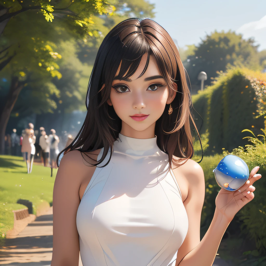 (Extremely detailed 8k wallpaper:2), (photo:2), (soigne Beautiful girl:2), (gives a lecture to friends:2), detailed (Face and eyes), (hyper realistic:1), (highly detailed:1), (epic realistic:1), rim light, (maximum details:1), cozy, (fullbody:1.3), (looking at viewer:2), (Woman's Attractive Qualities:2), (Attractive Woman:2), (Attractive:2), Smile, Intelligence, Empathy, Gracefulness, Sense of Style, Fitness, Grooming, Optimism, (Sensitivity:2), Sincerity, Romantic Gestures, Playfulness, Fashion Sense, (Sensuality:2), Charm, Modesty, Thoughtfulness, (Femininity:1), Flirtatiousness, Warmth, (Physical attractiveness:2), A beautiful smile, A love of life, strength and power, vulnerability, curiosity, wonder, love, (nature background:2), kawaii, waifu, Beautiful breasts, (attractive body:2), (Beautiful body:2), Beautiful pose, attractive pose, (Beautiful legs:1.0), (Beautiful clothes:1), (classic clothes:2), (elegant clothes:2), (European clothes:2), detailed clothes, (skirt:1), (blouse:1), (provocative pose)