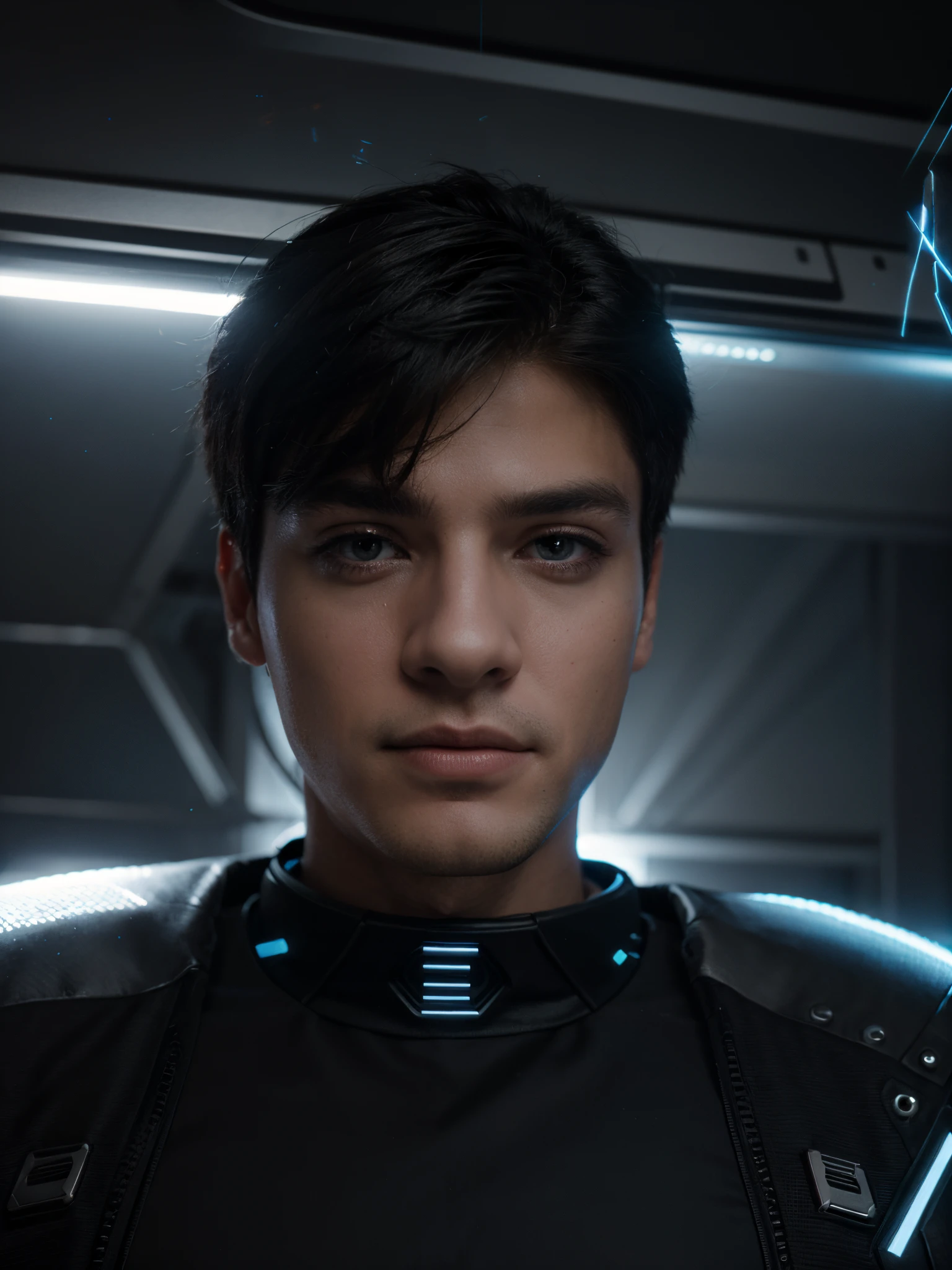 Change background cyber punk handsome boy realistic face 8k ultra