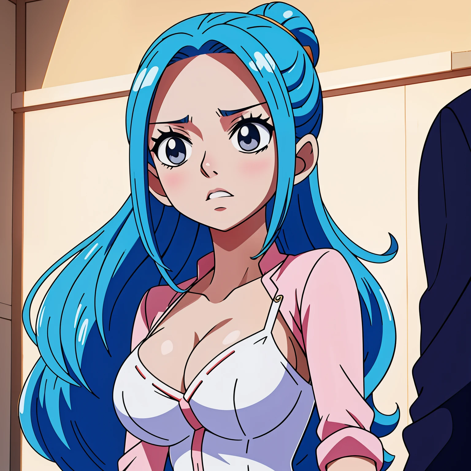 anime girl cheveux bleu avec de gros seins, séduisante fille d’anime, Ilya Kuvshinov. 4 km, [ Art numérique 4 km ]!!, Style Anime 3D réaliste, Jolie fille d’anime, Artgerme extrêmement détaillé, Oppai, Style anime 4 K, Rendu photo réaliste Anime girl, Anime hyper réaliste, style anime. 8k