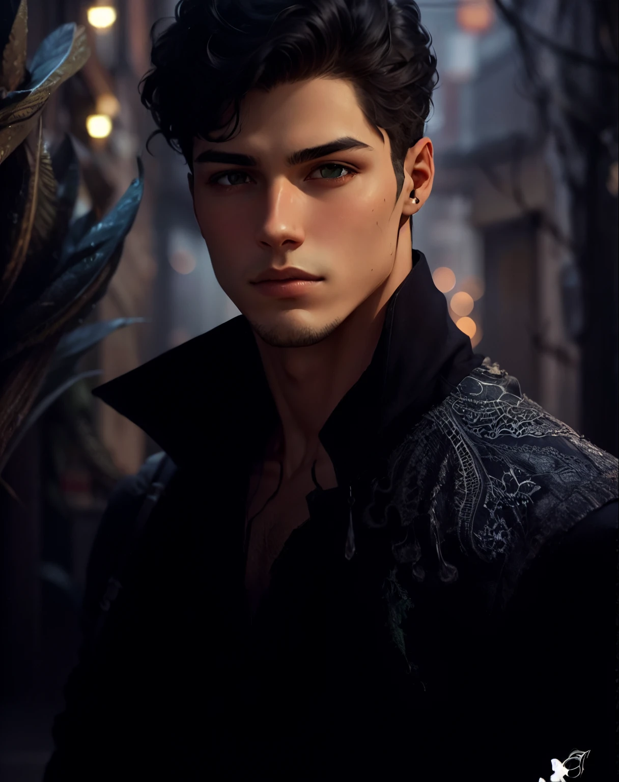 Garota de cabelos pretos e olhos escuros garoto de 23 anos, garoto adulto, boy with messy black hair, garoto bonito, garoto de cabelos pretos e olhos claros, olhos verdes