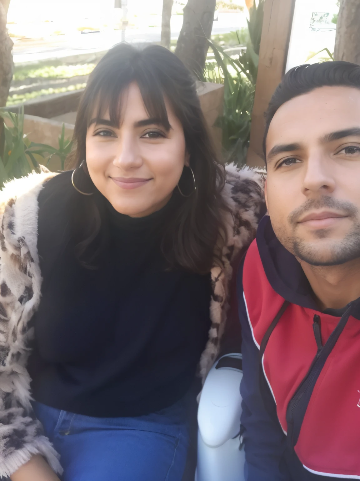 there is a man and woman sitting next to each other, imagem de qualidade muito baixa, imagem de perfil, foto de perfil, Lovely couple, 1614572159, 8k sem desfoque, facebook post, olhando parcialmente para a esquerda, foto do perfil, taken in the early 2020s, qualidade muito baixa, Foto realista