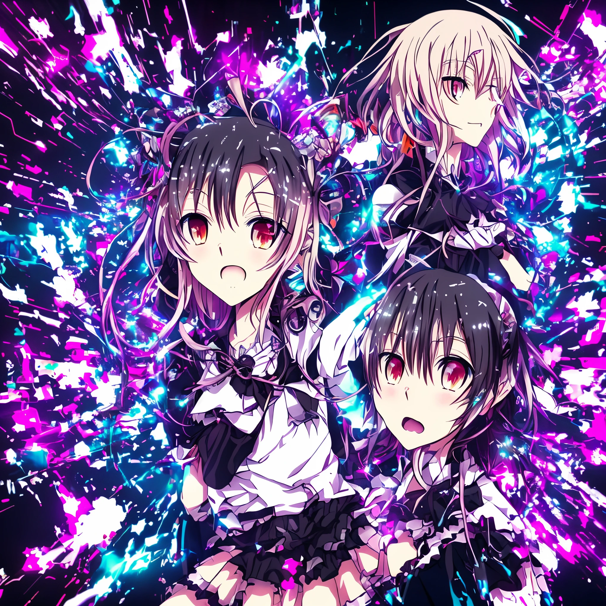 breakcore glitchcore anime girl