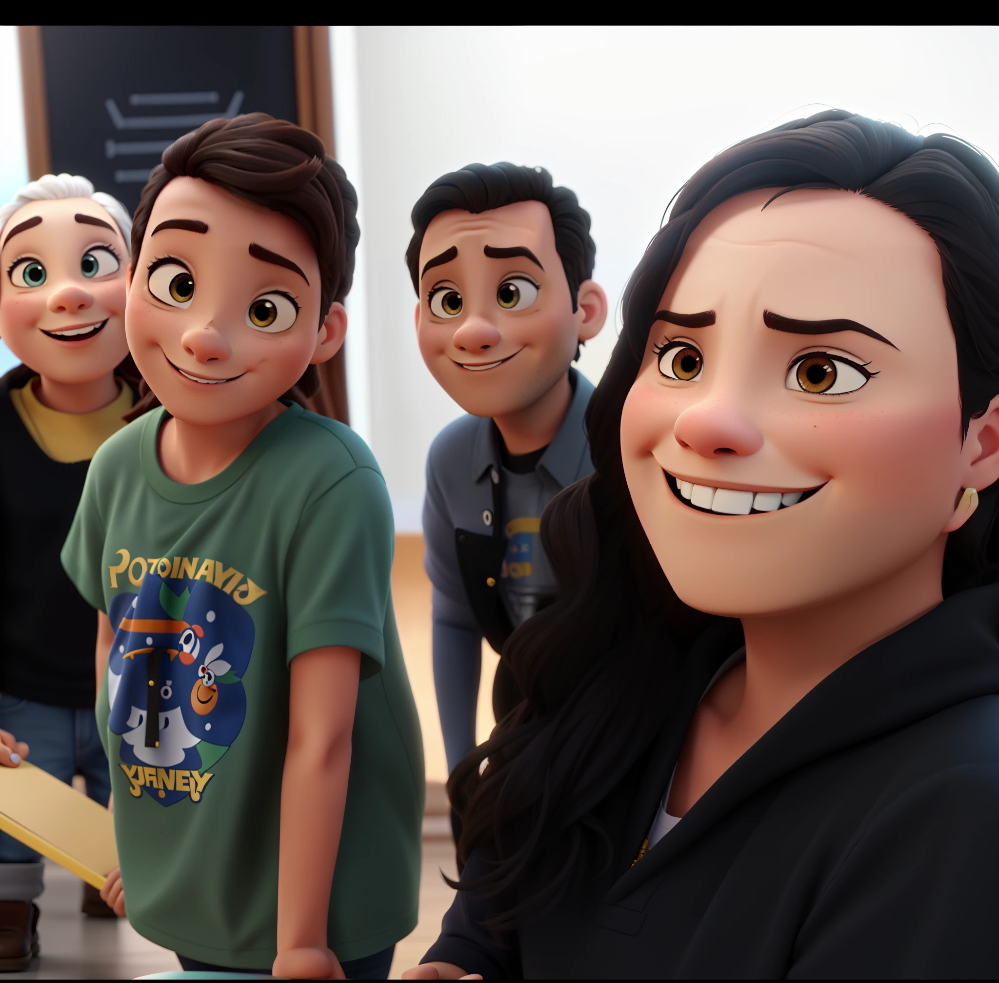Um poster inspirado na disney pixar