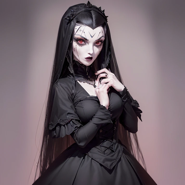 (((Imagem dividida))) (((VAMPIRA SOMBRIA))) (((LINDA GAROTA ARISTOCRATA))) (((FACE JOVEM E BONITA))) (((lado esquerdo juventude e beleza))) (((CABELOS NEGROS LONGOS E OLHOS SEDUTORES))) ((( EXIBINDO CORPO INTEIRO SENSUAL))) (((lado direito, Velho e morte))) (((ARTE DETALHISTA E PERFEITA)))