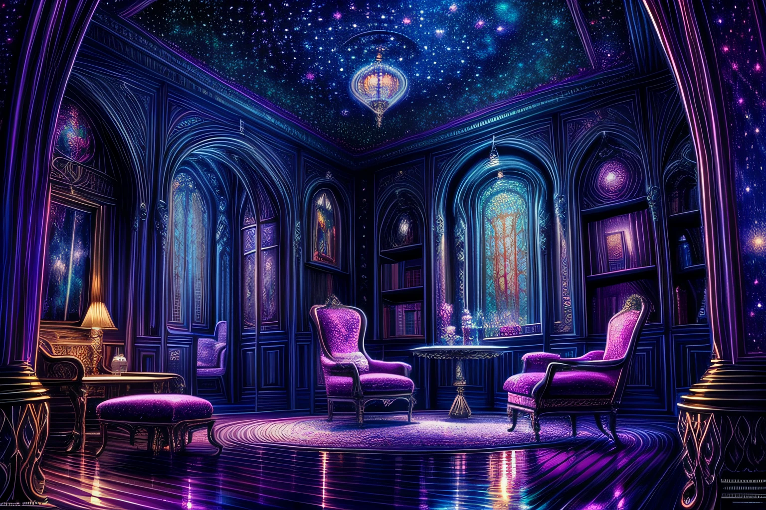 A busty 40 year old woman /_portrait_of_a_busty_woman _in_ S&M cosplay / gorgeous fantasy circus, starry night sky, cinematic lighting effects, fairy tales, light reflections, lots of details, HD. Beautifuly detailed, intricate, insanely detailed. / elegant extremely detailed fantasy many rainbow bubbles masterpiece wallpaper fantastic view hyperrealistic Jacek Yerka Van Gogh light reflections Thomas Kinkade magical Wassily Kandinsky H.R.Giger Ernst Haeckel light filled Epic James Gurney Hypnotic illuminated bioluminescence otherworldy Crystaldelic