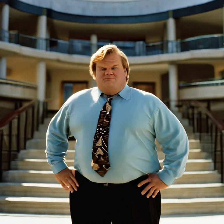 Tommy Callahan III, portrayed by Chris Farley in the movie “Tommy Boy,” is a lovable but bumbling character. He’s a bit overweight, with a disheveled appearance that matches his often clueless demeanor. Tommy’s known for his big heart and infectious enthusiasm, but he lacks the sophistication and business acumen expected in the corporate world. He’s often seen in ill-fitting suits, which complements his overall goofy and endearing persona.,Tommy Boy (1995),Tommy Callahan III, portrayed by Chris Farley in the movie “Tommy Boy,” is a lovable but bumbling character. He’s a bit overweight, with a disheveled appearance that matches his often clueless demeanor. Tommy’s known for his big heart and infectious enthusiasm, but he lacks the sophistication and business acumen expected in the corporate world. He’s often seen in ill-fitting suits, which complements his overall goofy and endearing persona.,face,photo