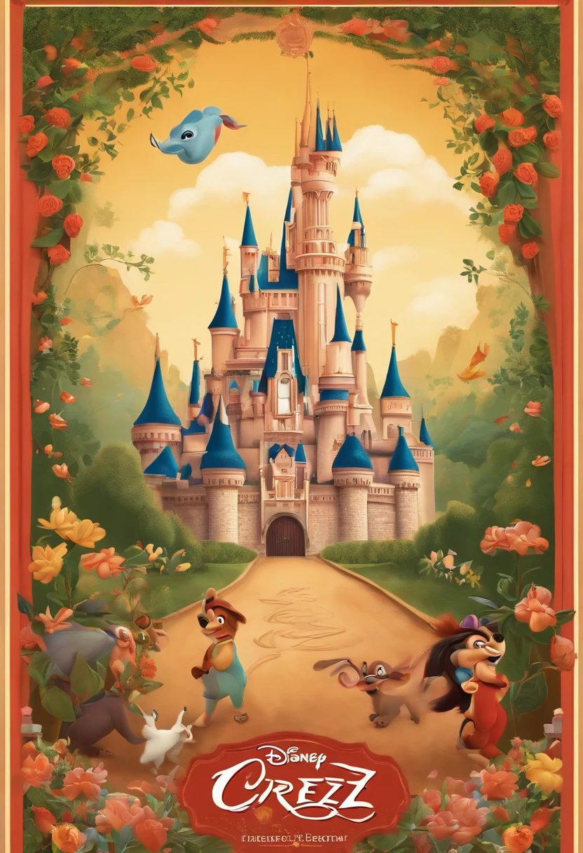 "Créez une affiche de film Disney haute résolution mettant en vedette stitch."