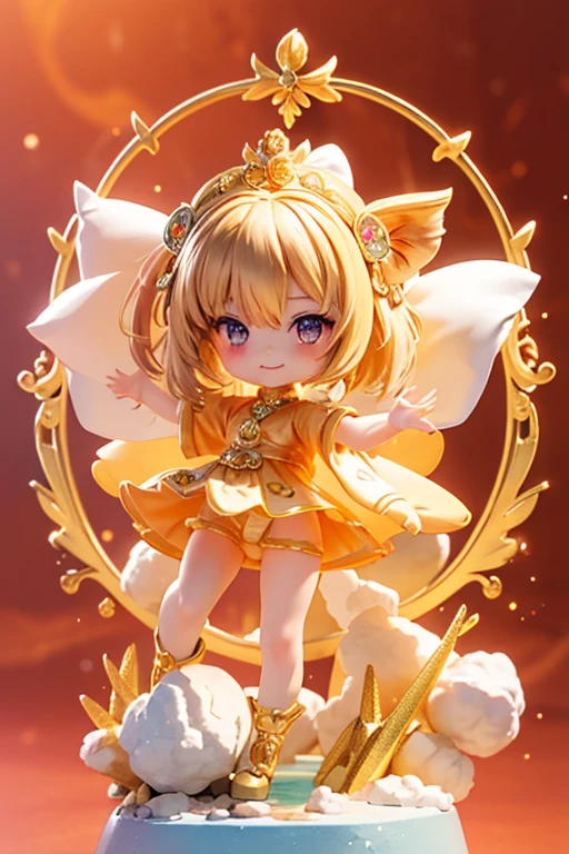 (Same character, front, side, back), (full body); 3d; cute; 3d toy art; toy art; anime style; glitter; horoscope sign Taurus; color brown; Bull details; ♉ symbol; aragonite stone;