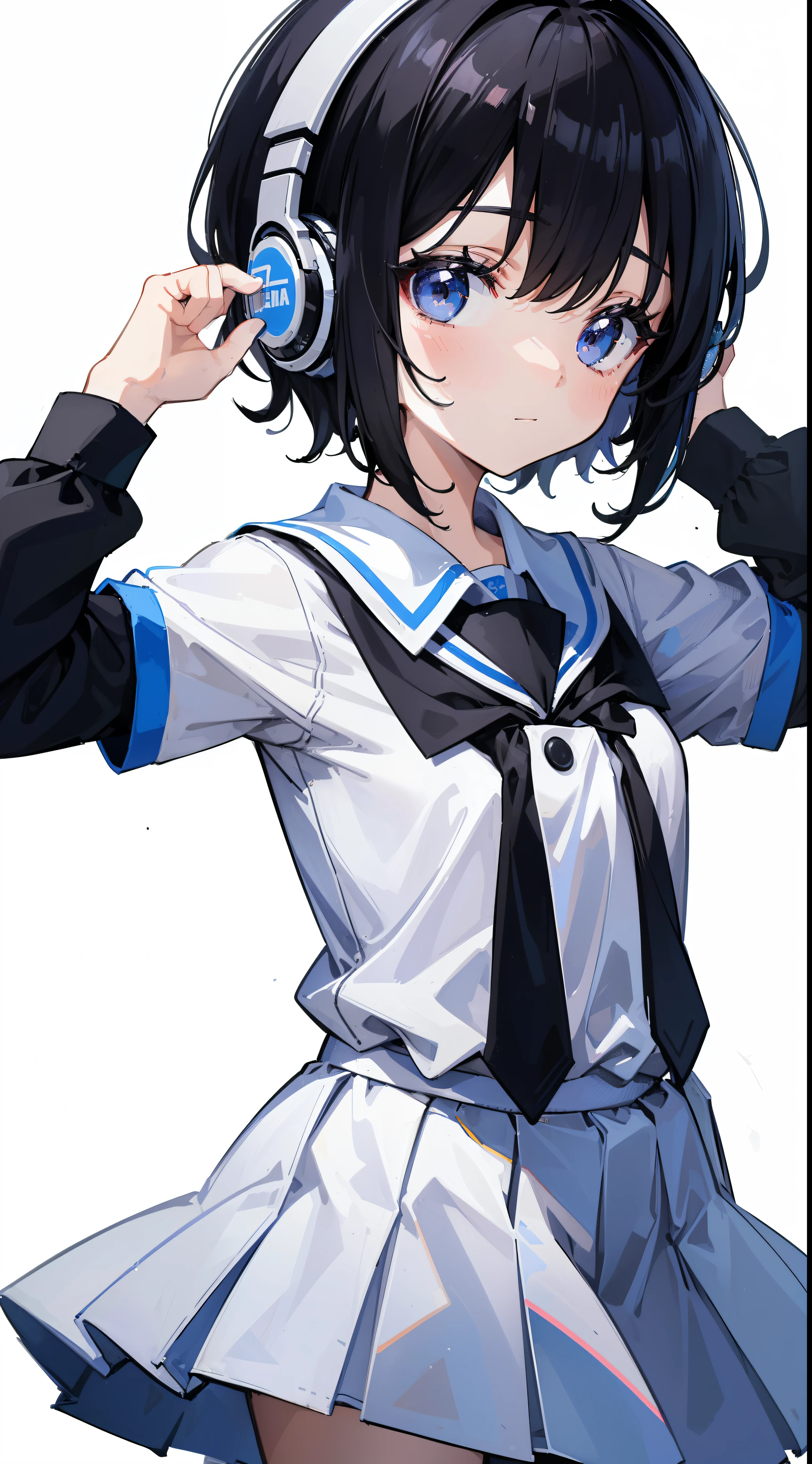 (masterpiece), (best quality), ((ultra-detailed)), (high resolution), (an extremely delicate and beautiful, super fine illustration), official art, BREAK 1girl, (:1.5), (tiny girl:1.7), (5yo)lat chest:1.4), Plump, (Thick thighs:1.5), (big ass:1.5), erect nipples, Huge areola, large nipples, long nipples, erect nipples, oily skin, BREAK droopy eyes, emerald blue eyes, (bad mood:1.3), (clear face:1.3), (half closed eyes:1.4), BREAK bob cut, tired hair, messy hair, Black hair color, girl wearing black round glasses, BREAK loafers, (pencil skirt:1.3), (black sailor uniform:1.4), BREAK (white bodystocking:1.4), BREAK Sweat, steam, humid, BREAK (standing on the city), BREAK (dynamic angle:1.4),