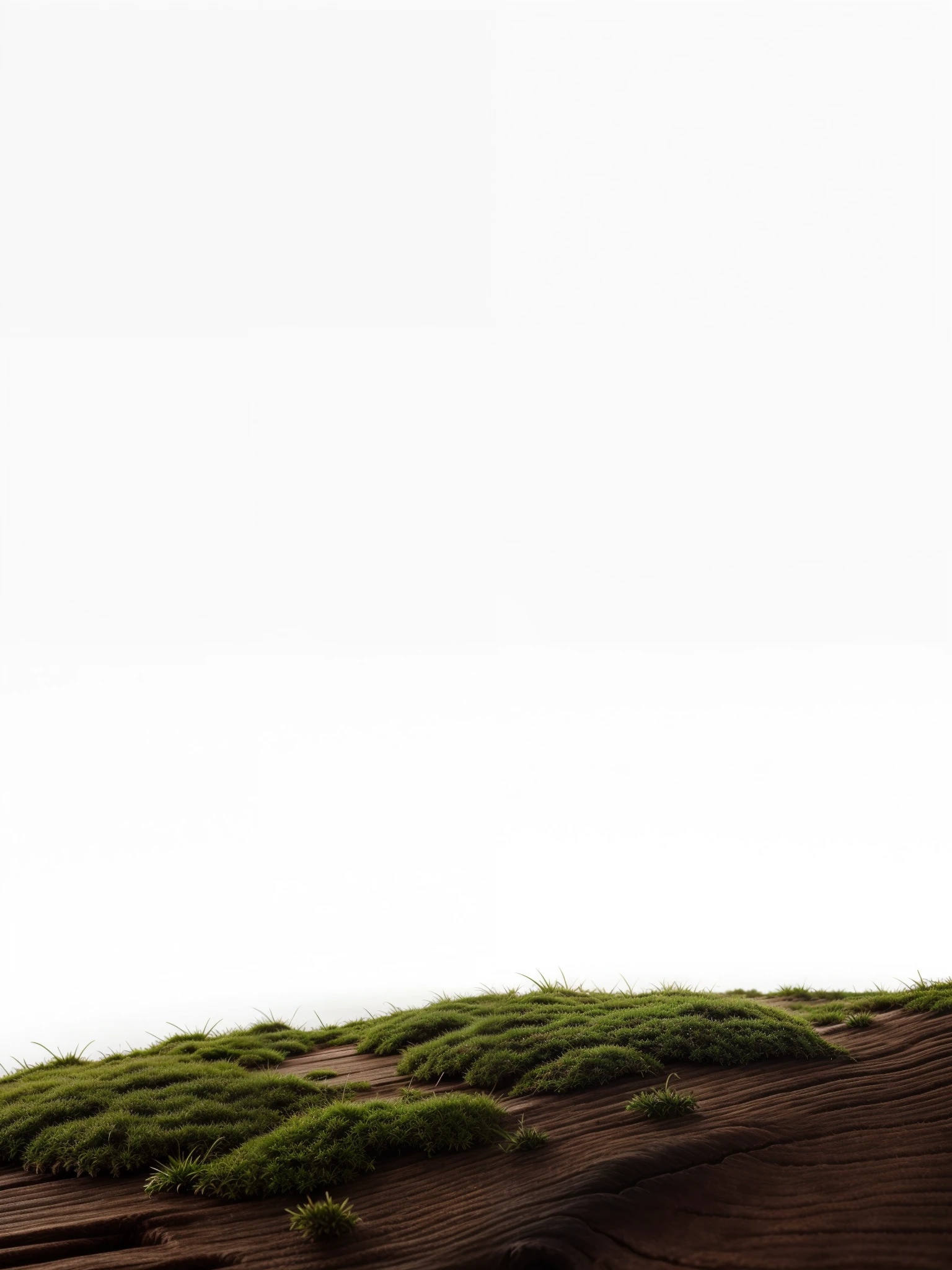 moss,wood, moss on wood,of a real,Real shooting,photore, hq 4k phone wallpaper, battleground background, landscape wide shot, Clean white background